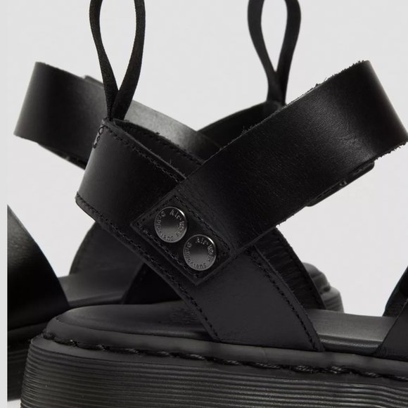 Dr. Marten's Gryphon Brando Sandals - Leather Buckle Flatform - Black Women US 9 - Picture 6 of 15